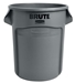 Conteneur Brute Rubbermaid rond 121 Litres gris