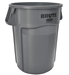 Conteneur brute Rubbermaid rond 167 Litres gris