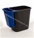 Bac Rubbermaid de separation poubelle tris selectif 4,5 L bleu