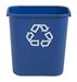 Corbeille tri selectif Rubbermaid 26,6 L bleue