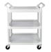 Chariot service hotellerie Rubbermaid blanc