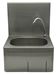 Lave main inox 304 avec dosseret