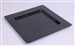 Sous assiette plastique carree noire par 72