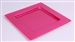 Sous assiette plastique carree magenta par 72
