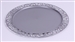 Sous assiette plastique ronde argent par 72