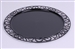 Sous assiette plastique ronde noir par 72