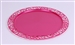 Sous assiette plastique ronde magenta par 72