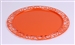 Sous assiette jetable ronde orange prestige colis 72