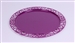 Sous assiette plastique pourpre ronde par 72