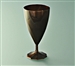 Verre jetable cristal à vin 15 cl chocolat