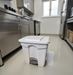 Poubelle cuisine HACCP 30 L a pedale blanche
