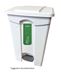 Poubelle cuisine HACCP 70 L a pedale blanche