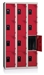 Vestiaire multicases 5 cases superposees 3 colonnes Larg 300mm
