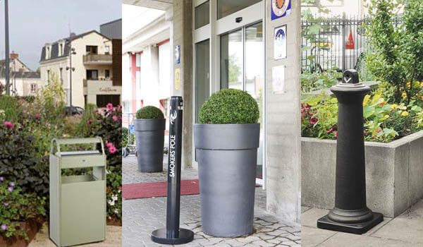 Cendrier extérieur espace public et collectivités