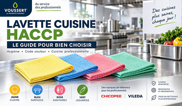 Lavette cuisine Haccp guide couleur